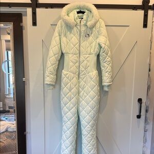 Hello Kitty and Forever 21 
Women's Quilted Ski & SnowSuit One Piece
Mint Green
